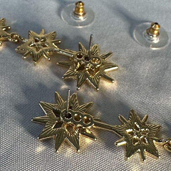 Adjustable convertible sparkly rhinestone earrings - Picture 5 of 5